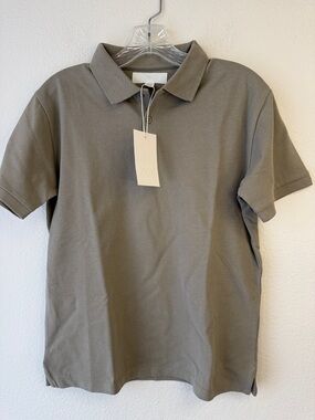 Zara Men's Polo in Olive Taupe